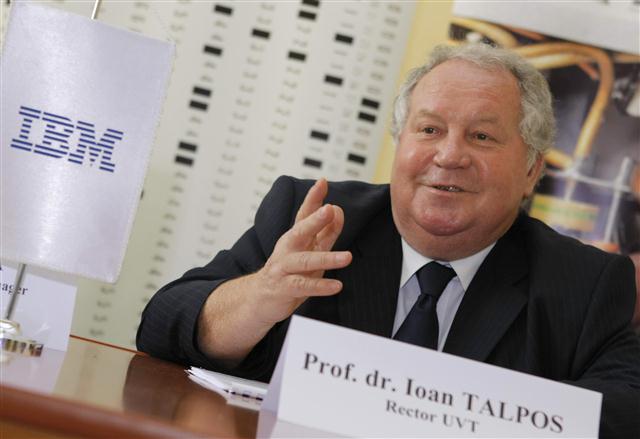 Comunicat de presă - Decernarea titlului onorific de Doctor Honoris Causa d-lui prof. univ. dr. Ioan Talpoş – Rector Universitatea de Vest din Timişoara