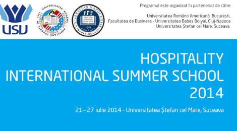 Hospitality International Summer School - 21 – 27 iulie 2014