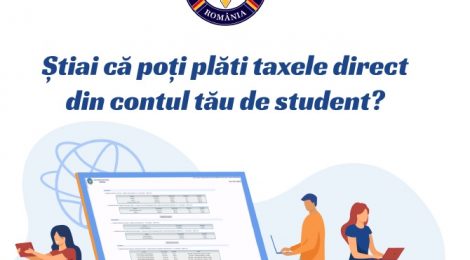 Stiai ca poti plati taxele direct din contul tau de student?